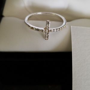 Silver Cross ring
